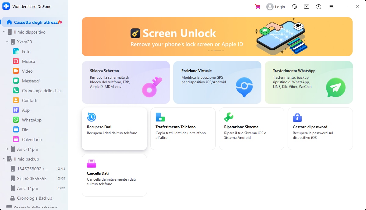 Bypassare il Passcode iPhone usando drfone toolkit