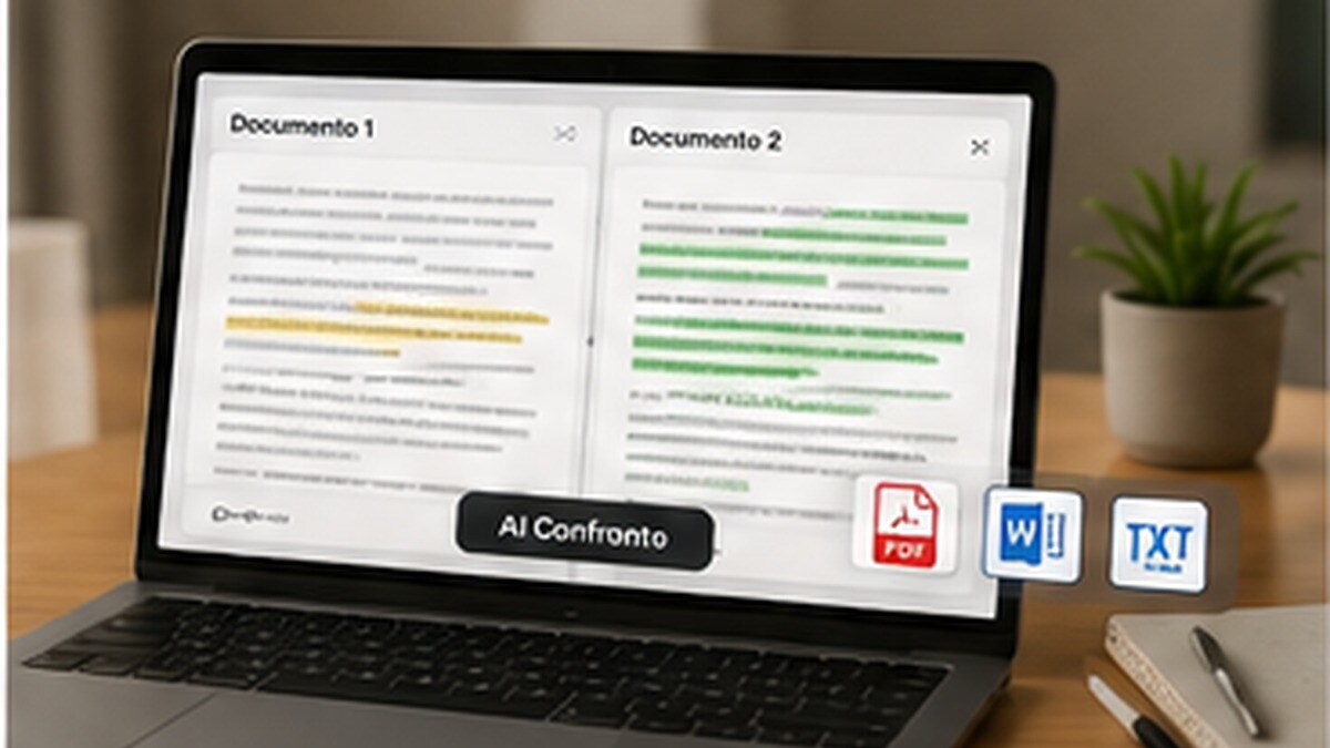 AI per confrontare due documenti e PDF
