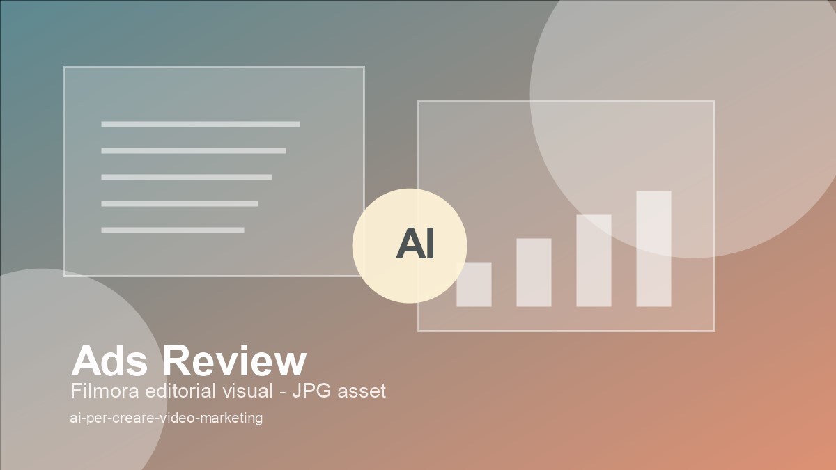 Checklist per revisione di video ads generati con AI