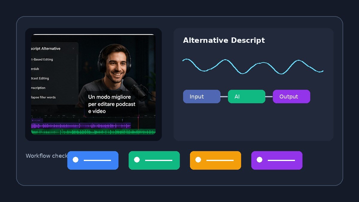 Editing podcast e video con alternative a Descript nel 2026