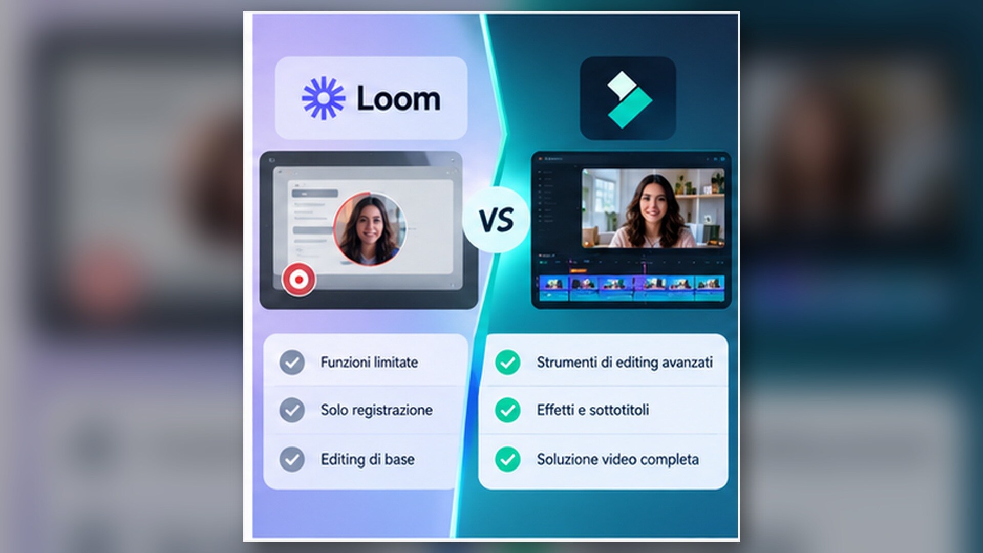 Confronto tra Loom e alternative per registrazione schermo e montaggio