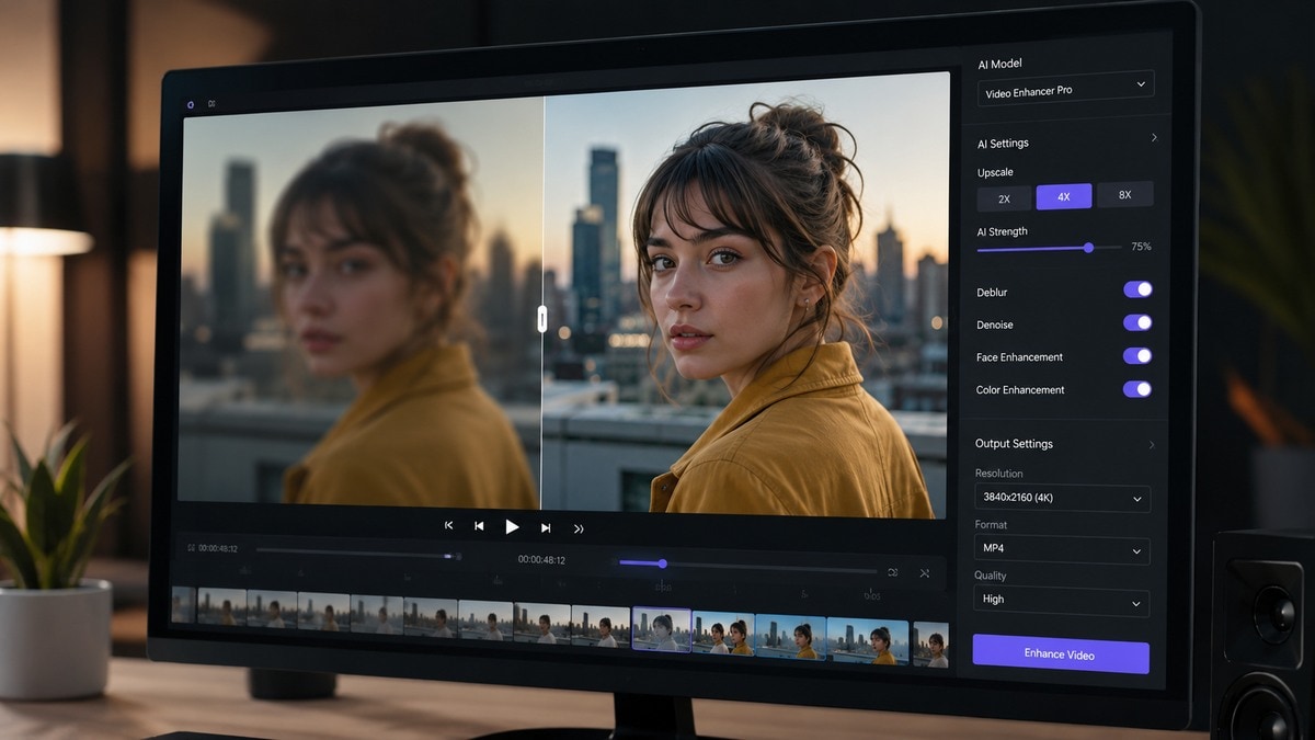 Postazione AI per testare generazione video