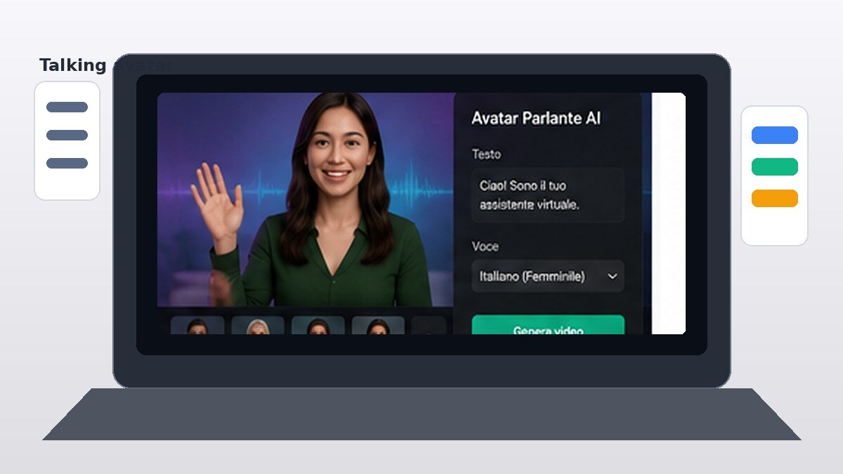 Workflow per creare talking avatar e video multilingua