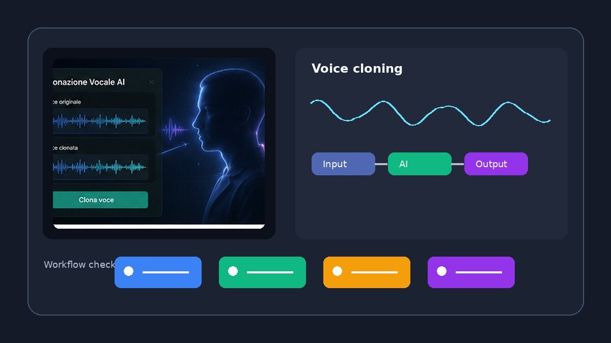 Voce clonata AI applicata a video e localizzazione