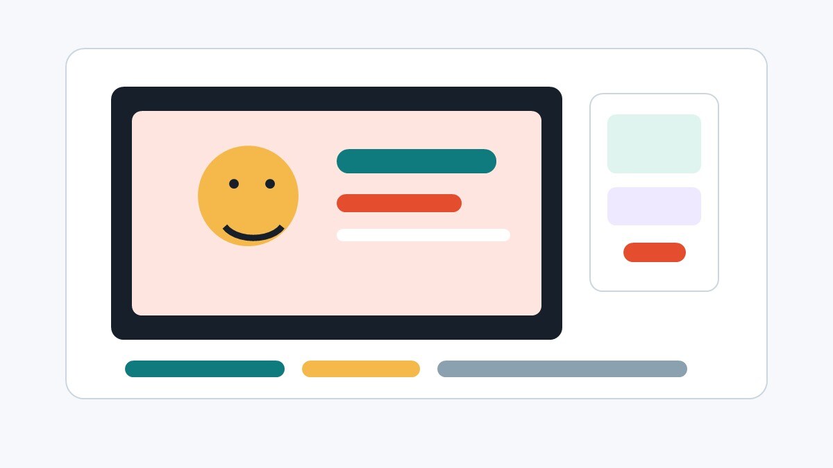 Workspace creativo con anteprima di miniatura YouTube, timeline video e controlli di design