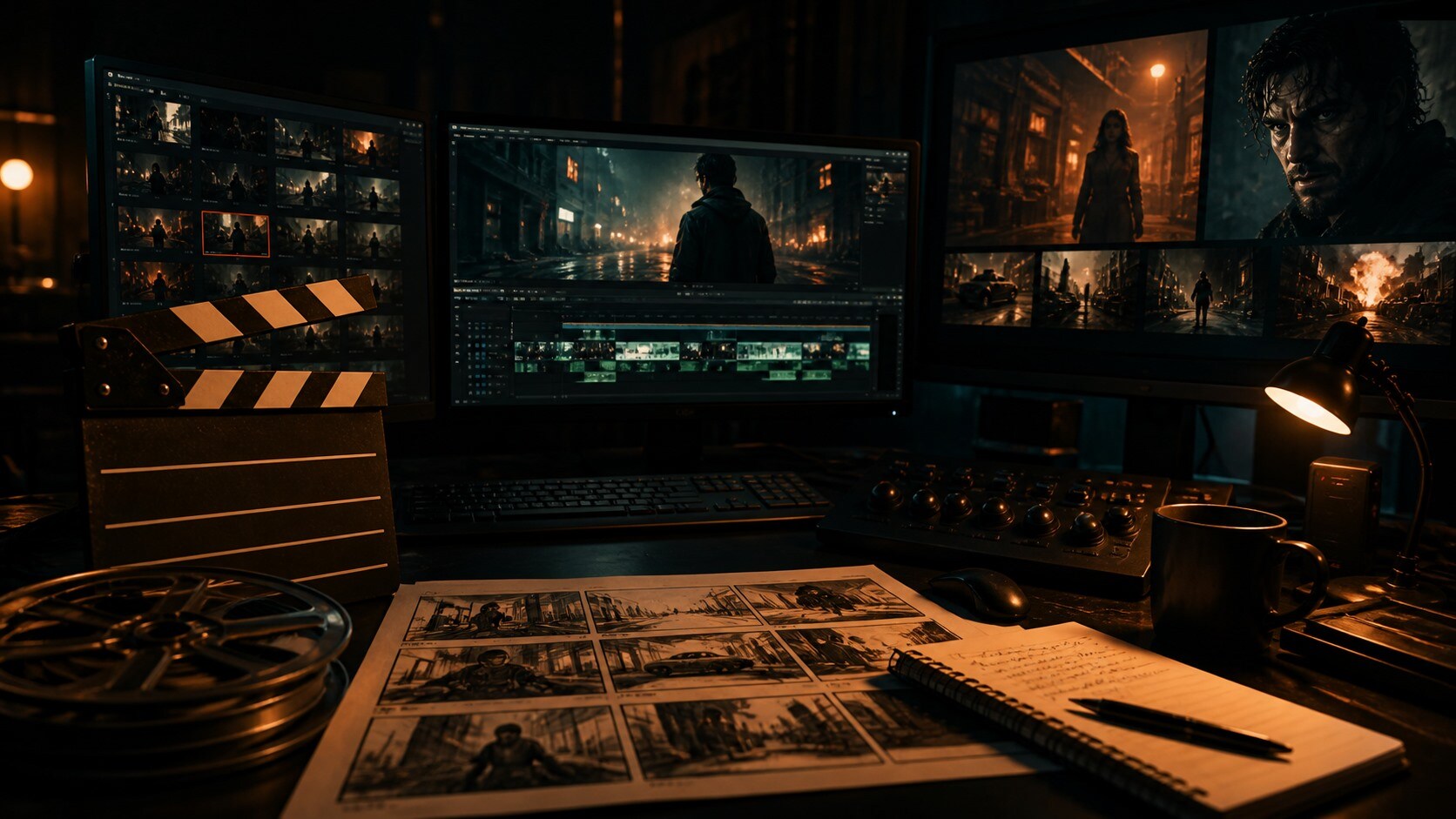 Trailer cinematografico creato con AI per film e social