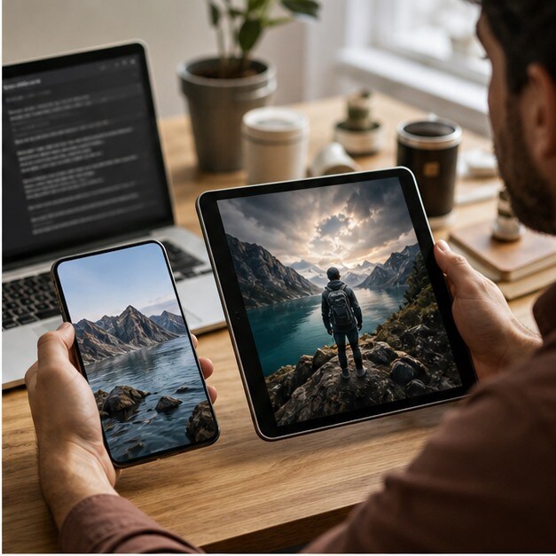 Confronto reale tra prompt text to video, image to video e montaggio verticale su monitor