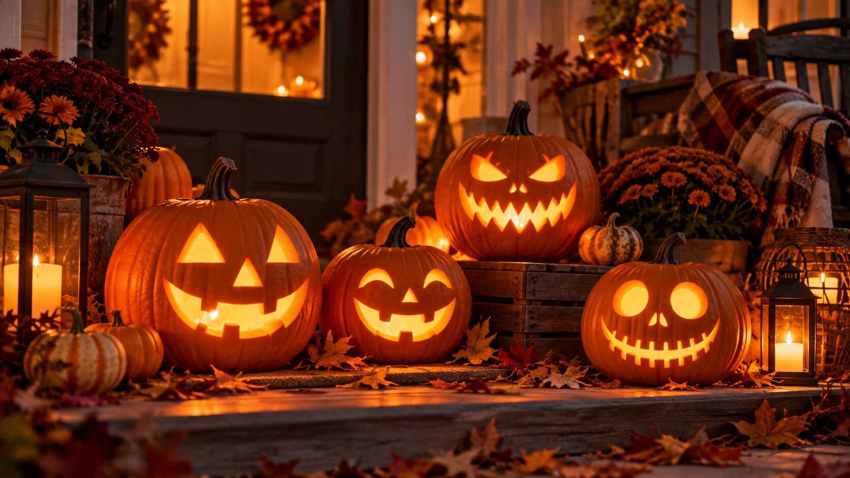 Zucca di Halloween intagliata passo passo con luce LED