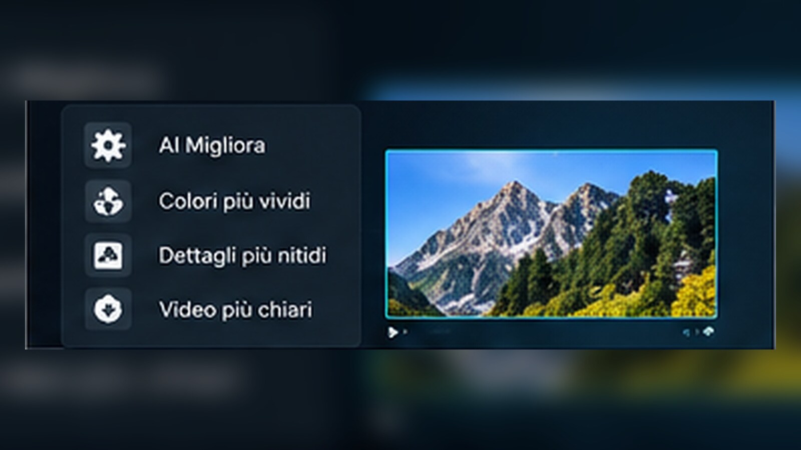 Workflow di miglioramento video con AI e controlli manuali