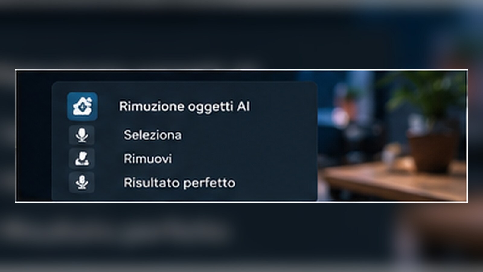 Workflow Filmora AI Object Remover con selezione e tracciamento