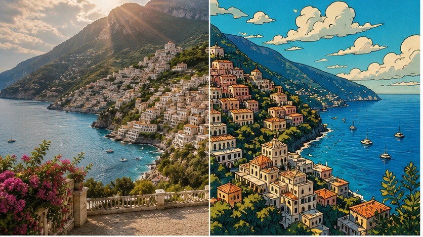 Trasformazione di un video reale in cartone animato con AI