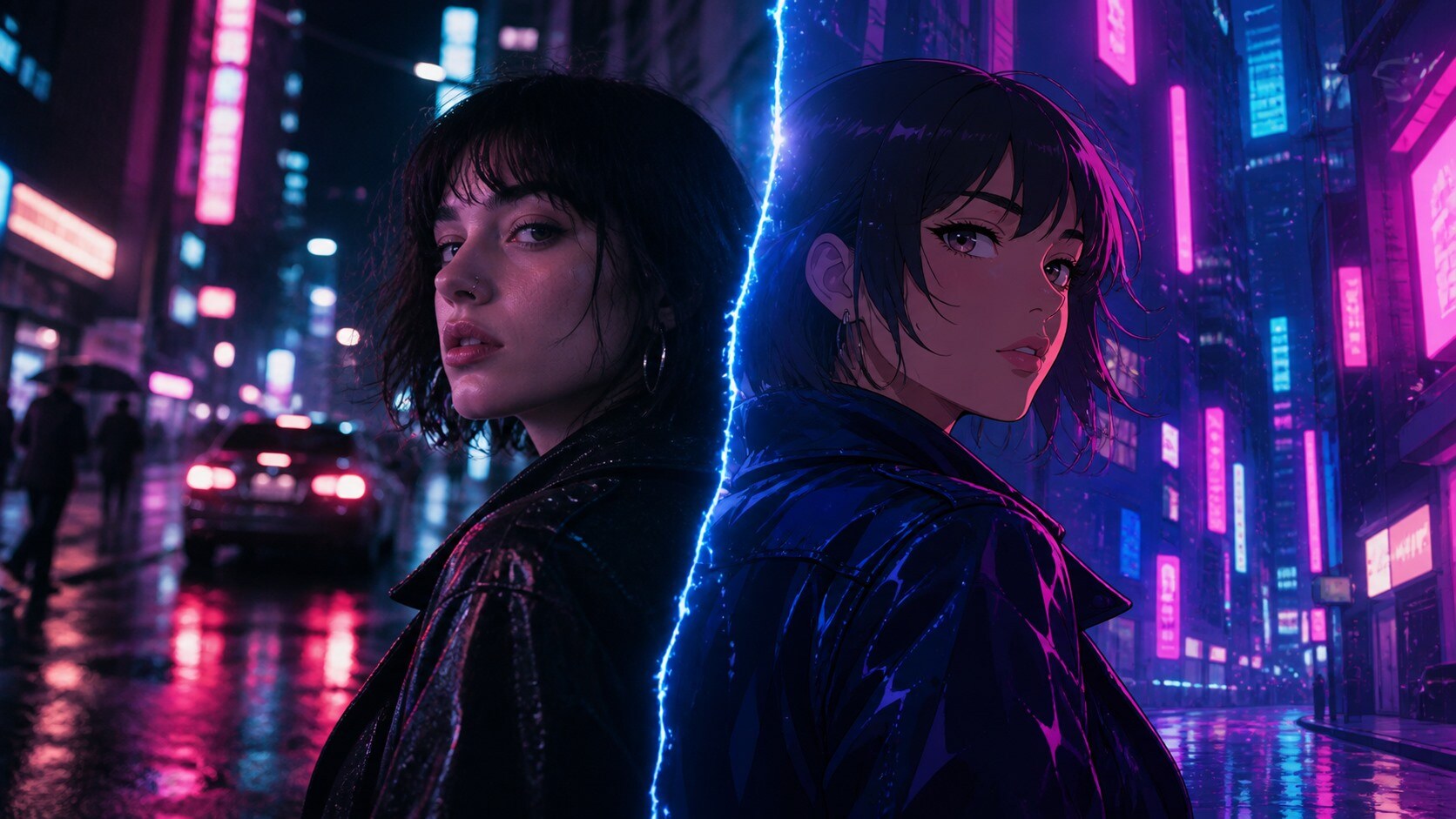 Trasformazione di un video reale in stile anime con AI