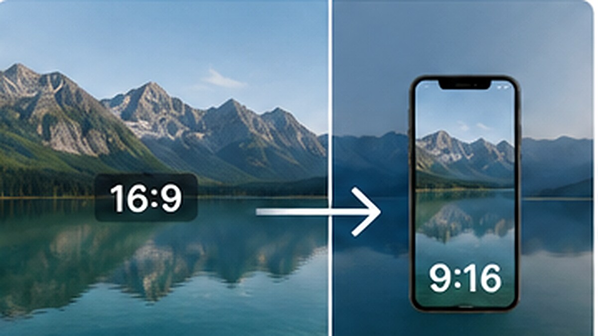 Convertire video 16:9 in 9:16 con AI Auto Reframe