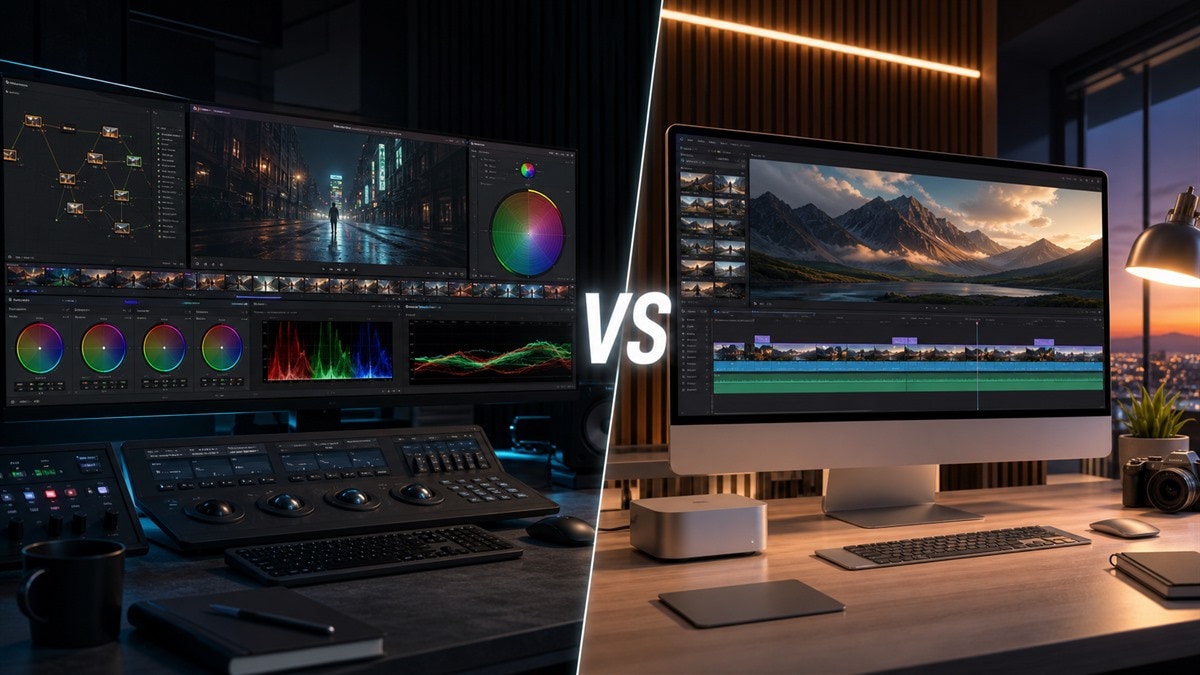 Confronto DaVinci Resolve vs Final Cut Pro per uso professionale