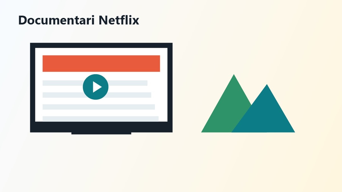 Catalogo Netflix con documentari divisi per genere