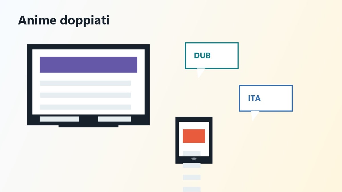 Anime doppiati in italiano con filtro audio nel player