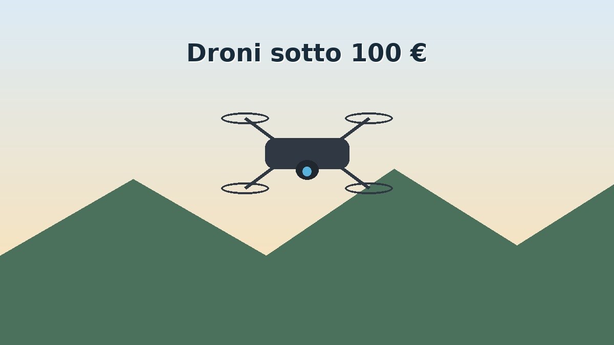 Mini drone economico sotto 100 euro