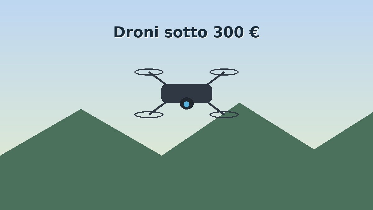 Drone economico con GPS sotto 300 euro