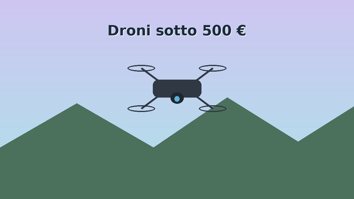 Drone per creator sotto 500 euro