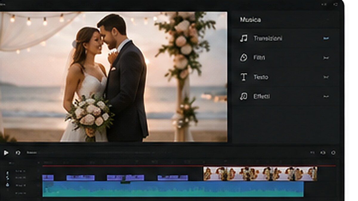 Color grading e musica in un wedding highlight film
