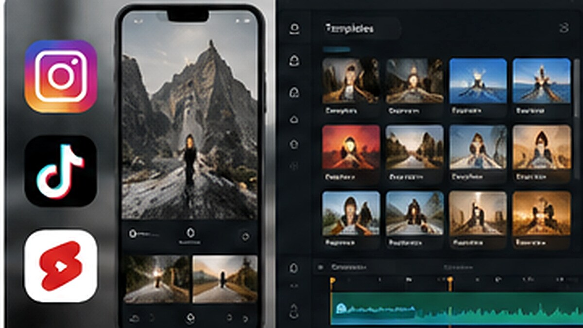 Workflow social video con template e personalizzazione