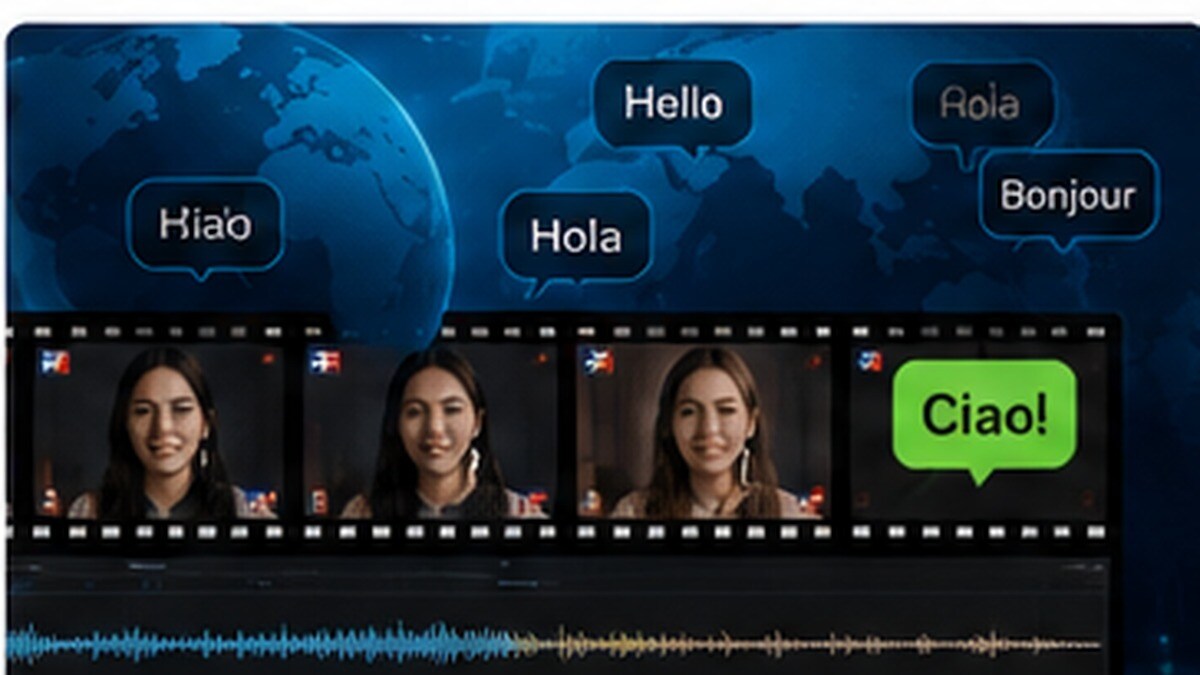 Video tradotto in più lingue con timeline e sottotitoli