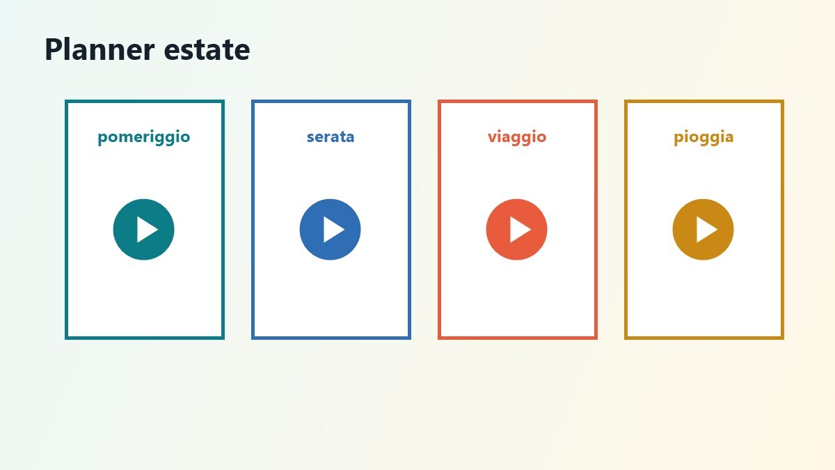 Planner di film family per pomeriggio sera e viaggio