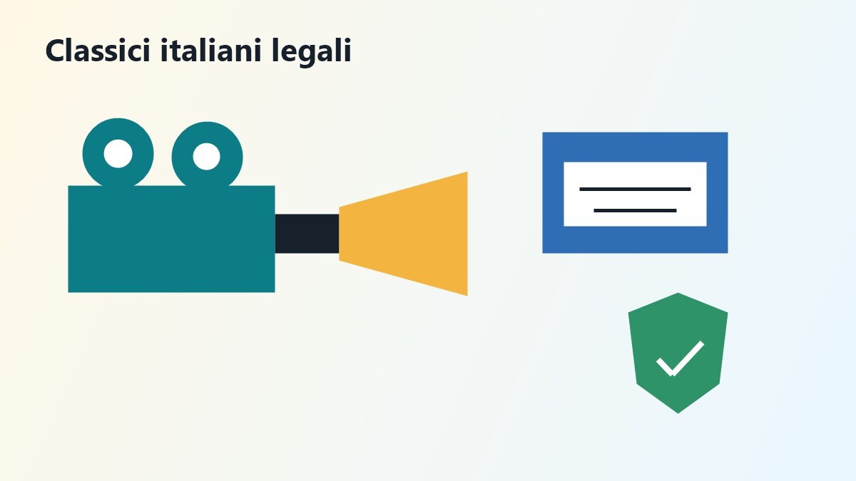 Mappa delle fonti legali per film italiani classici online