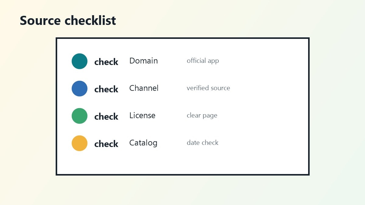 Checklist per verificare piattaforme streaming legali gratuite