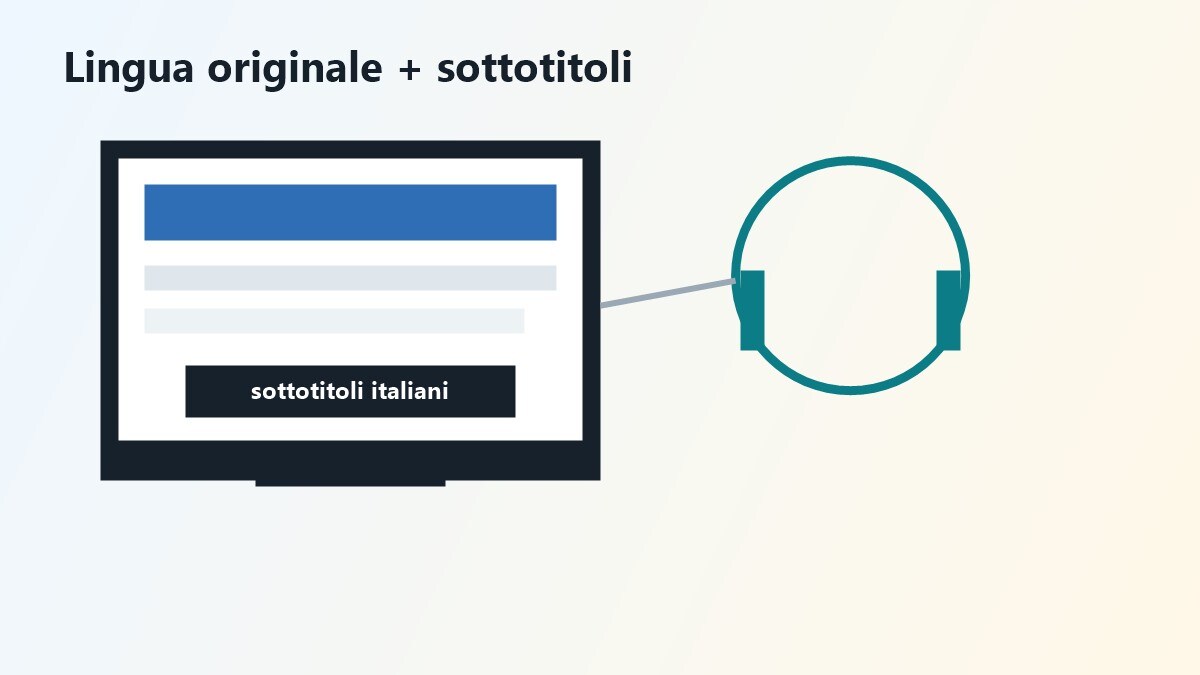 Player streaming con audio originale e sottotitoli italiani