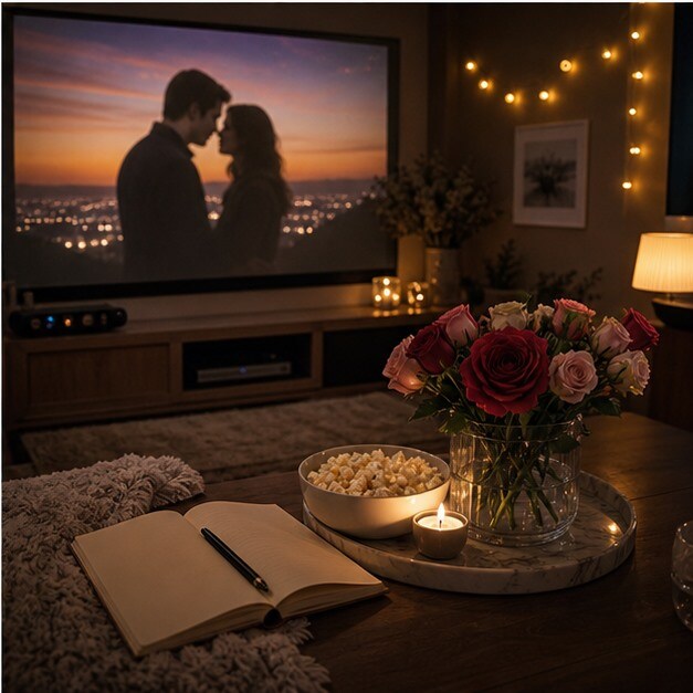 Editor che crea una top list video di film romantici gratis su YouTube