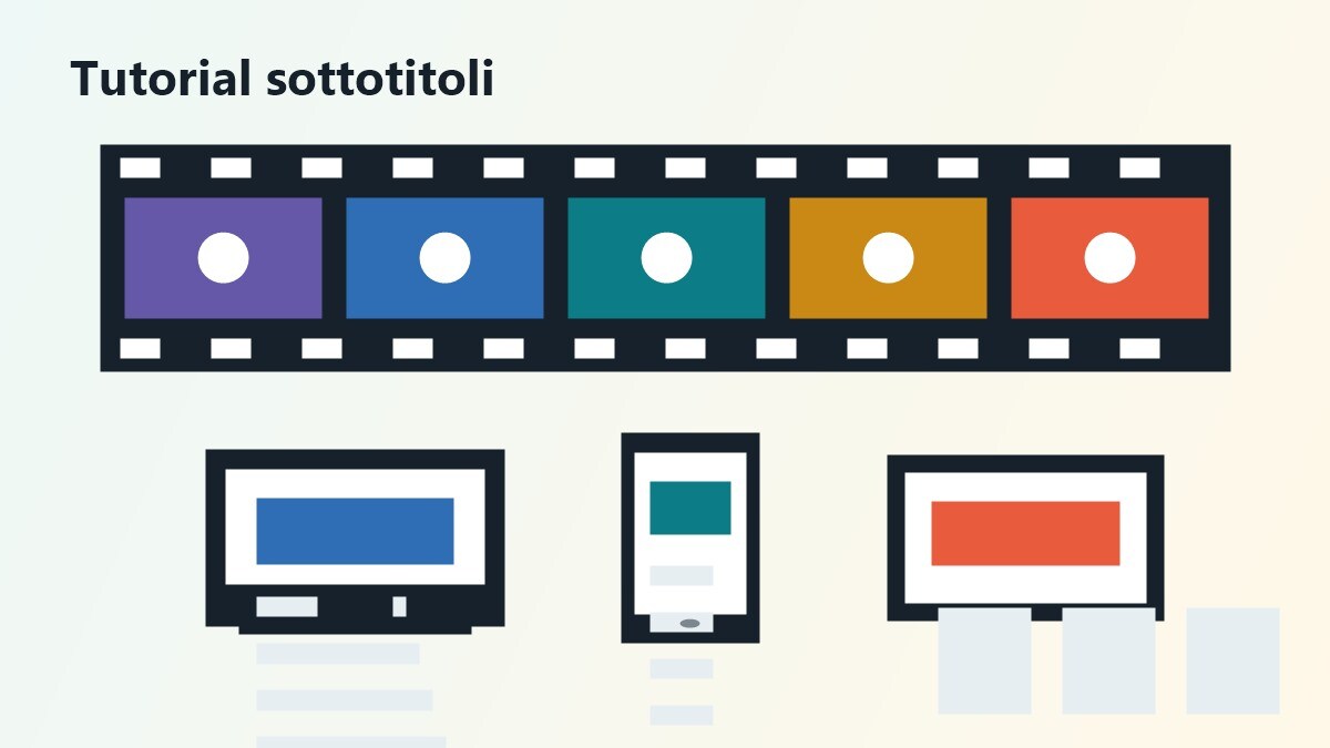 Storyboard video per tutorial film VO e sottotitoli