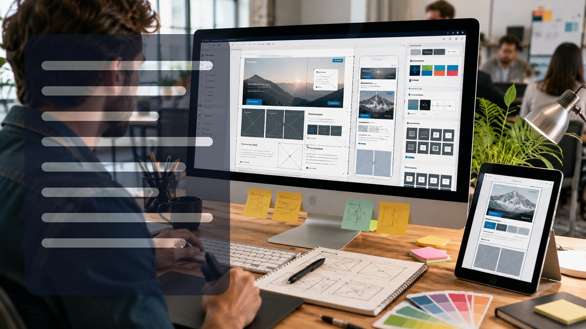 Creator che prepara un tutorial con registrazione schermo e annotazioni
