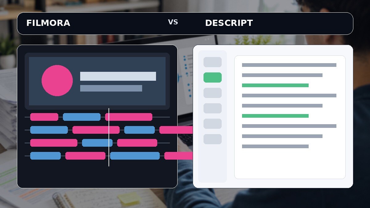 Filmora vs Descript: quale editor è migliore per video e podcast?