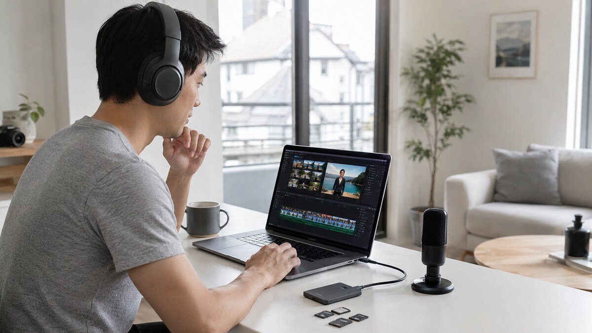 Montaggio video in home studio su Mac