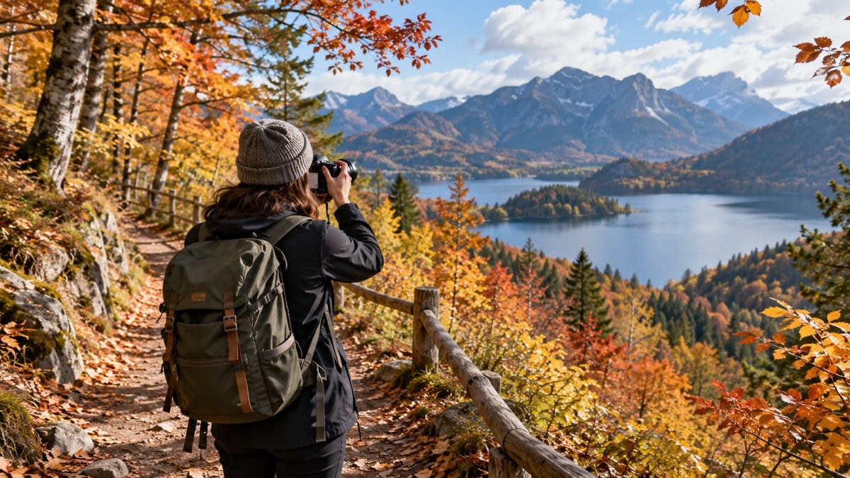 Fotografare il bosco autunnale restando sul sentiero