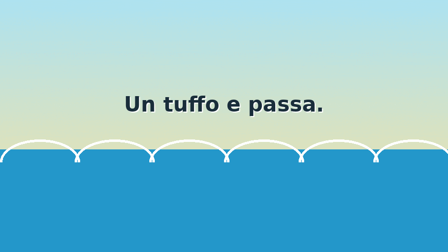 GIF animata sul mare con onde e messaggio estate in corso