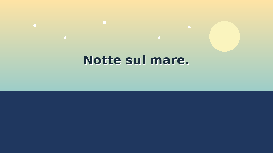 Notte sul mare GIF del mare