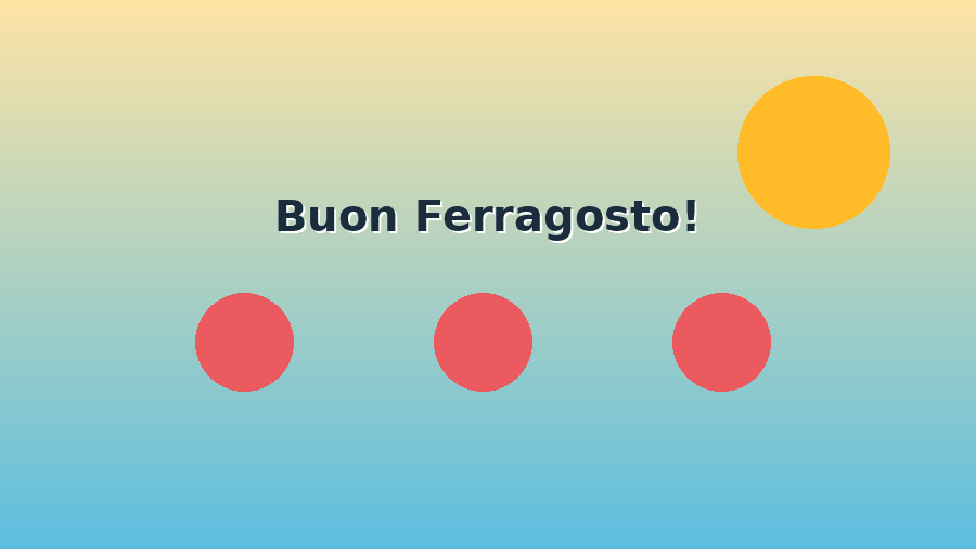 Buon Ferragosto GIF WhatsApp estate