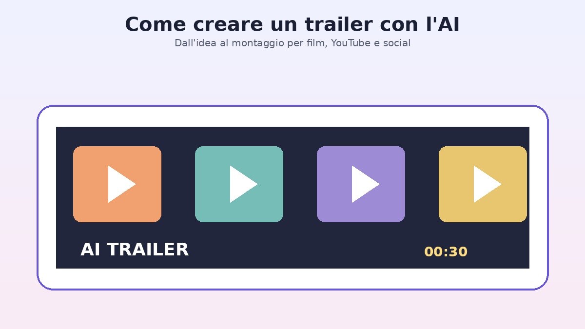 Creare un trailer con intelligenza artificiale per film YouTube e social