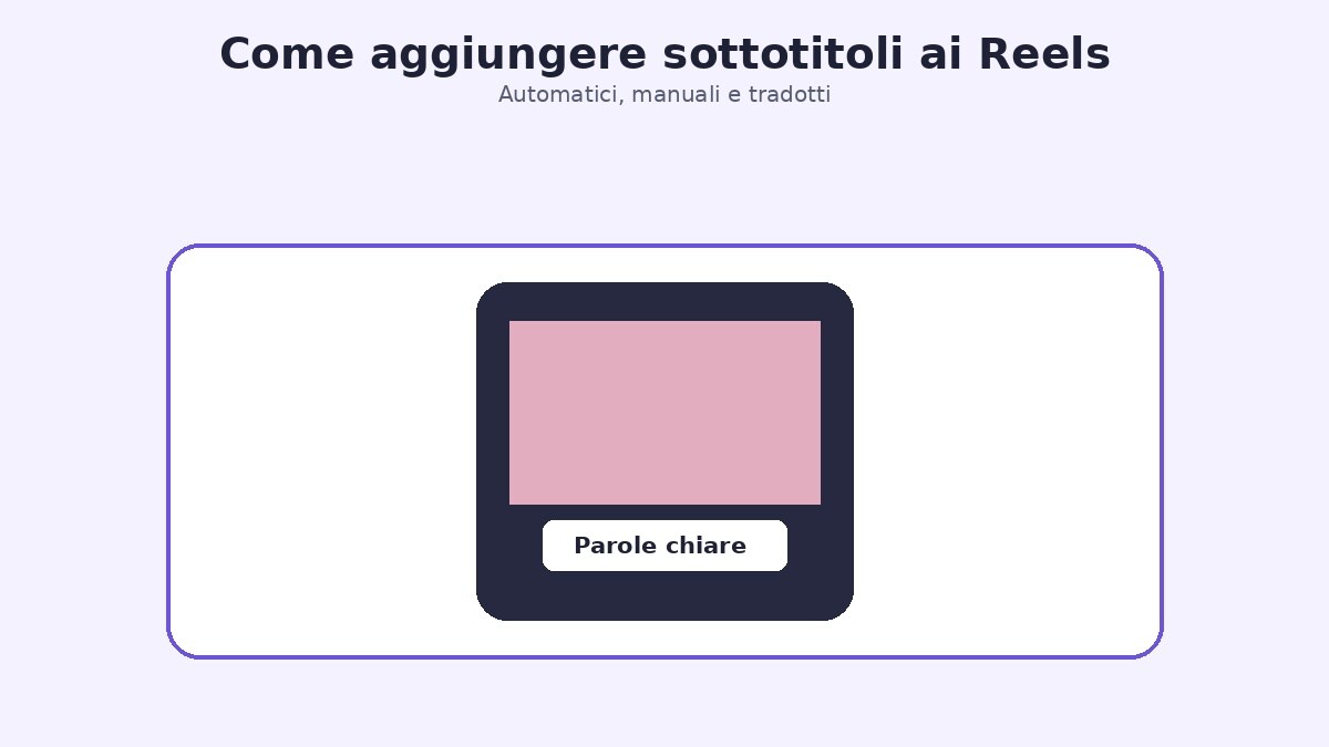 Aggiungere sottotitoli automatici ai Reels di Instagram
