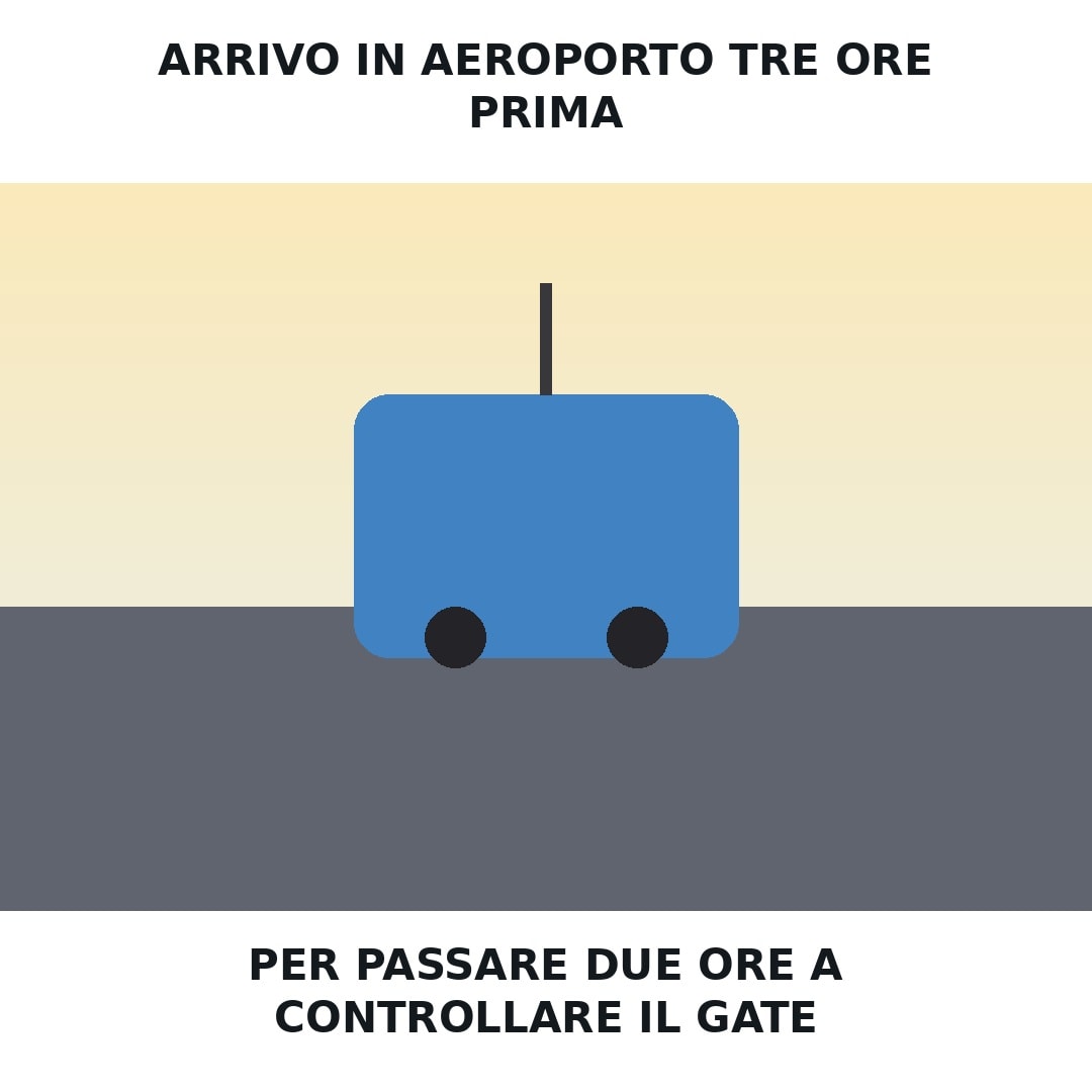 Tre ore prima al gate