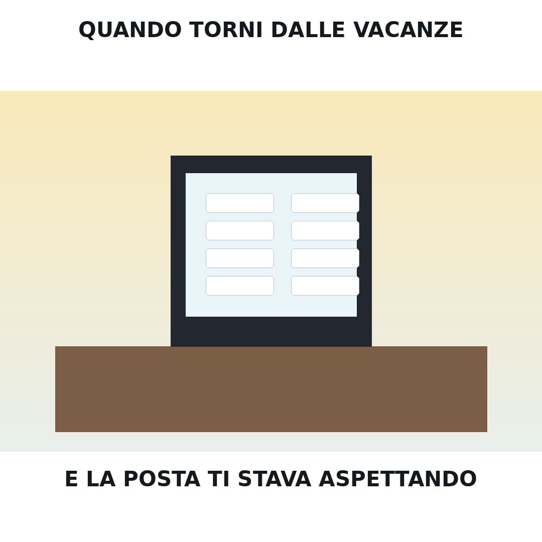 Il ritorno alla posta