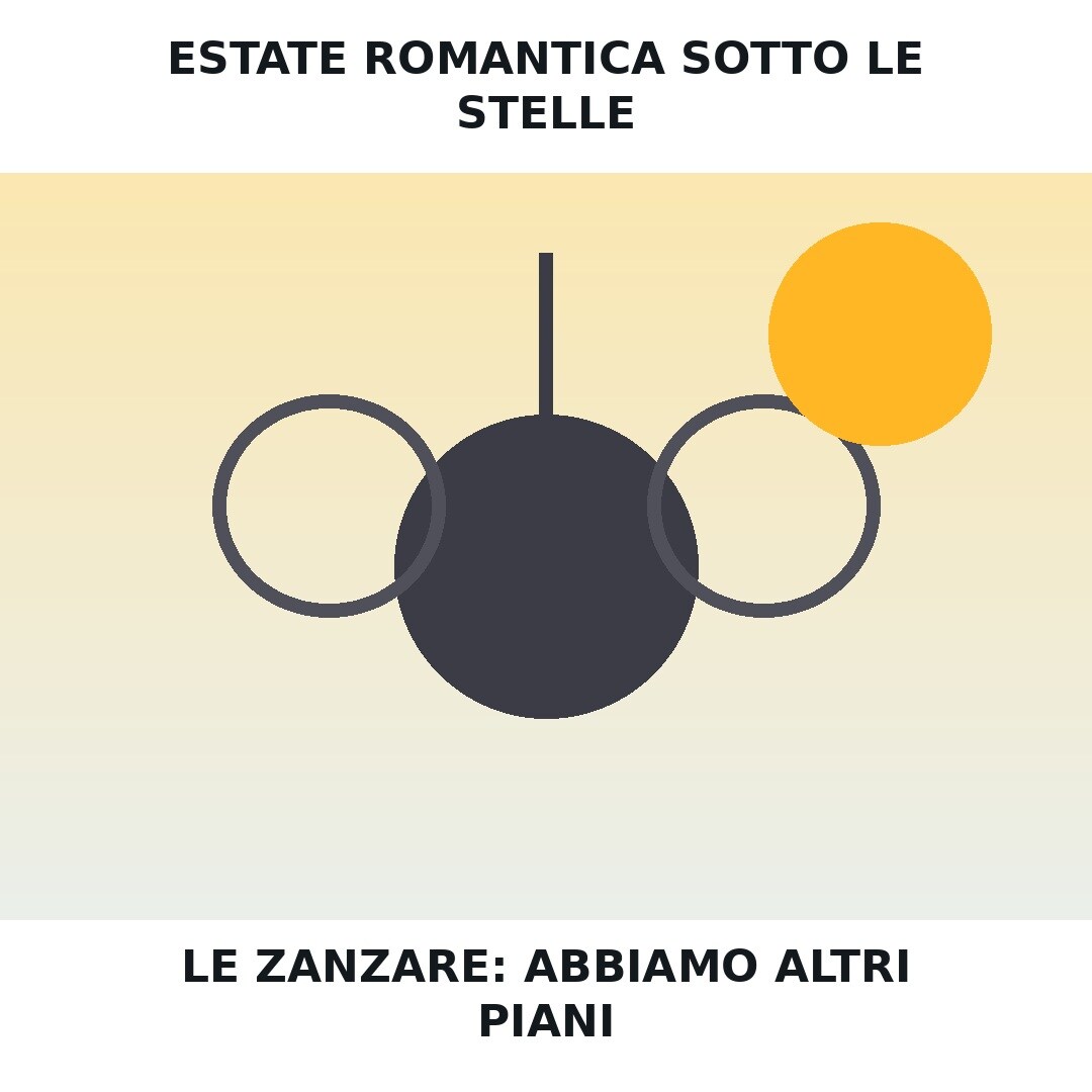 Meme sulla serata estiva e sulle zanzare