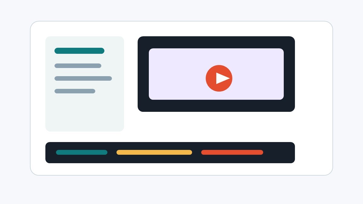 Interfaccia di editor video su Windows con timeline e pannelli
