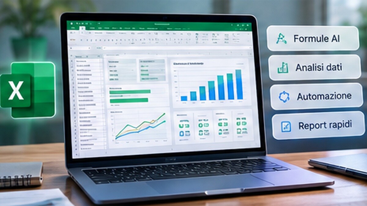 Analisi automatizzata di dati Excel con grafici, pivot e controlli di qualità