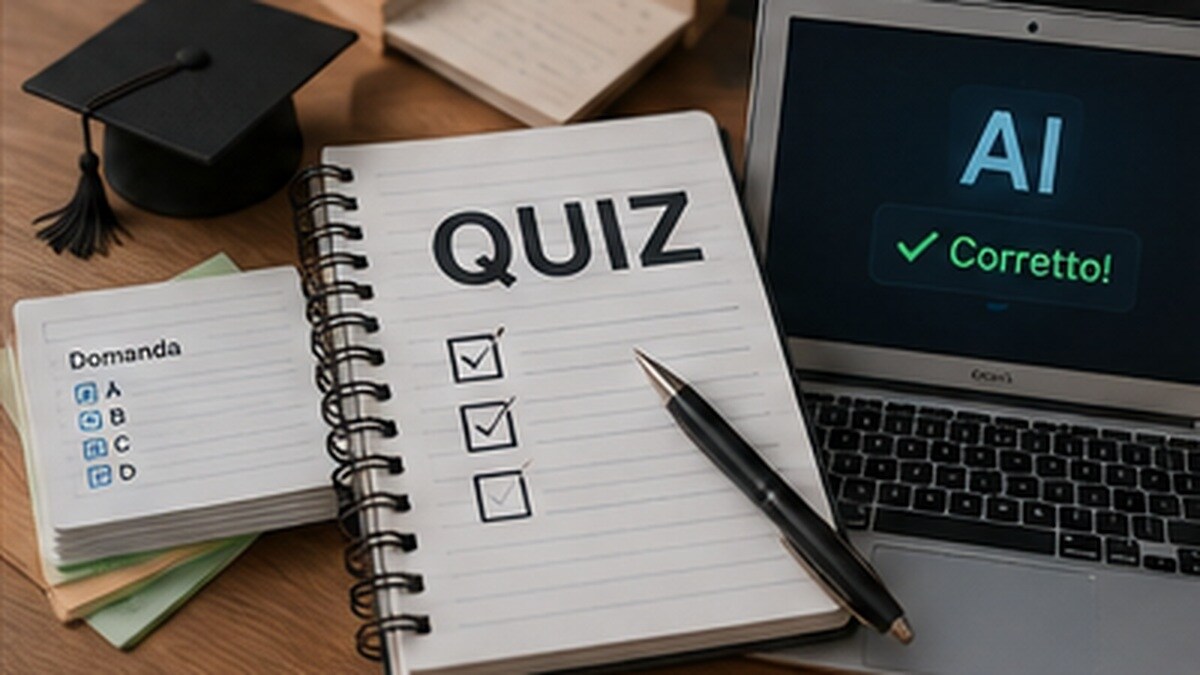 Classe che usa quiz AI interattivi per ripasso