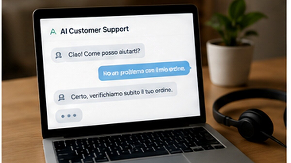 Operatore che supervisiona un AI agent e gestisce escalation clienti