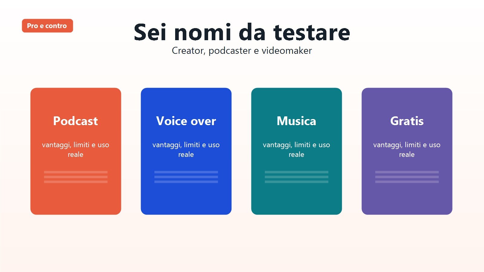 Schede delle principali alternative ad Audacity con pro e contro
