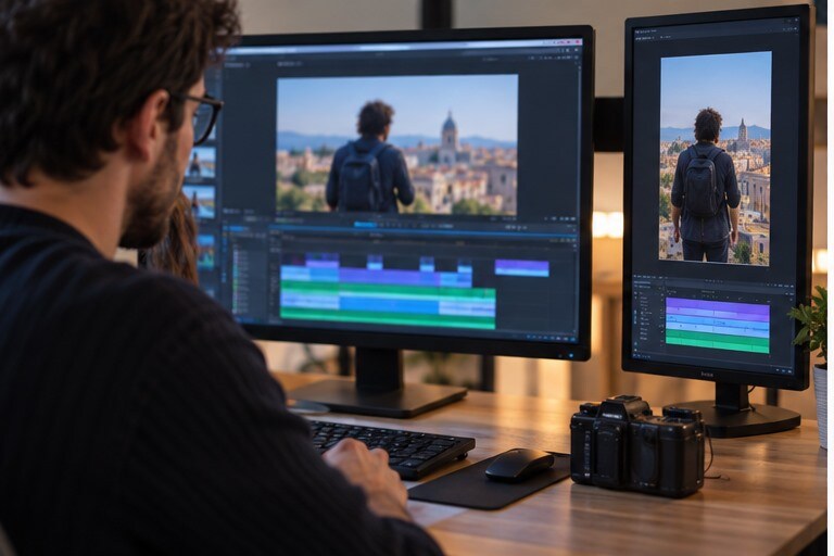 Video verticale e orizzontale derivati dallo stesso progetto